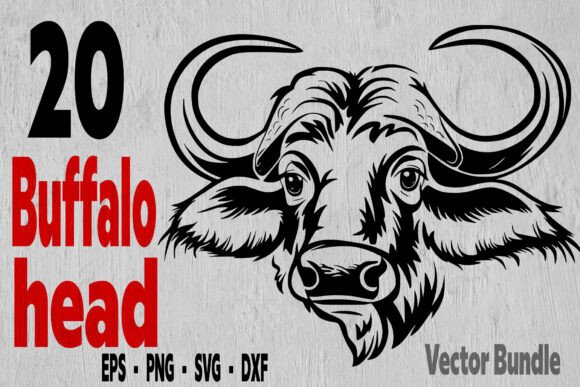 Buffalo Wildlife SVG: Bold Graphics for Crafts