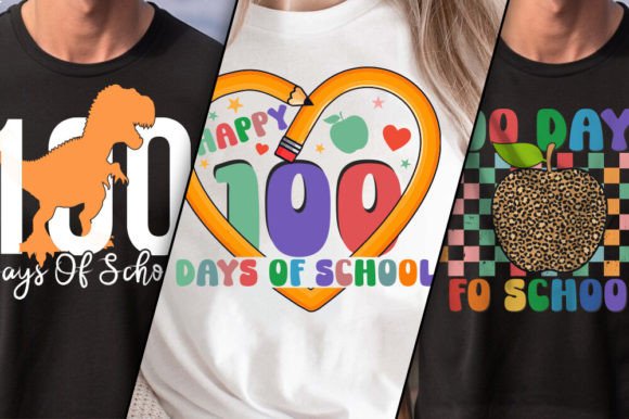 Bundle Unique 100 Days Graphics for Crafts