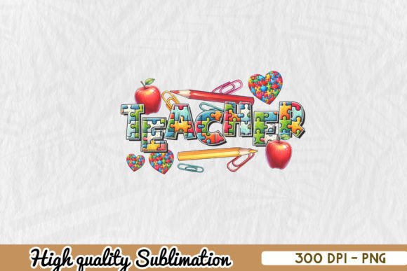 Graphics for Crafts: Autism Teacher PNG Review