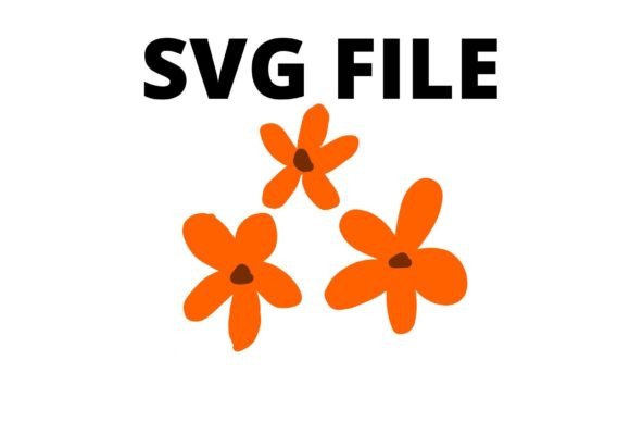 Orange Flower SVG: Graphics for Crafts