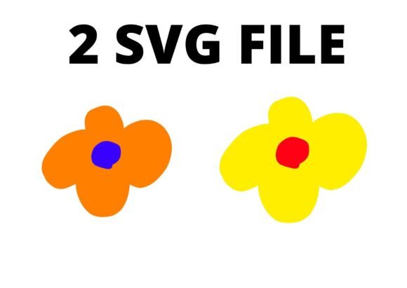 Orange Yellow Flower SVG for Crafts & Graphics