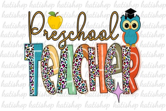 Preschool Teacher Leopard Graphics for Crafts