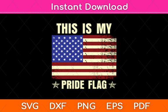Pride Flag USA SVG for Crafts & Graphics