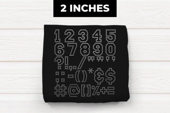 Review: 2 Inch Number Punctuation Rhinestone SVG