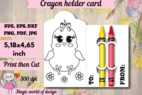 Reviewing the Easter Baby Chick Crayon Holder Card Svg