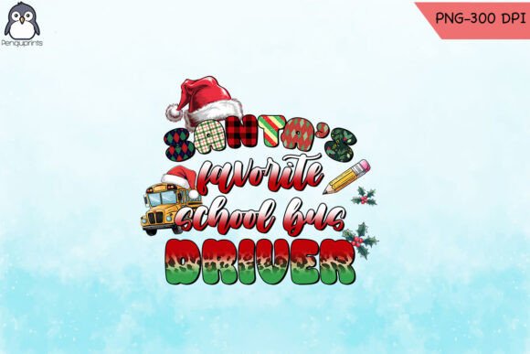 Santa Bus Driver PNG for Crafts & Graphics