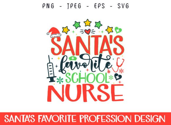 Santa's Nurse Graphics for Crafts
