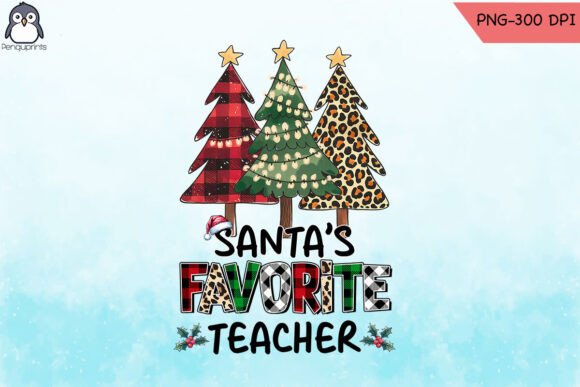 Santa’s Favorite Teacher Graphics for Crafts