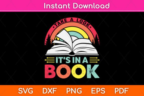 Take a Look It’s in a Book SVG: Crafts & Graphics